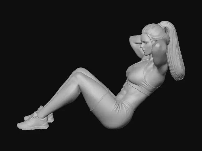 3D model for Fitness Girl