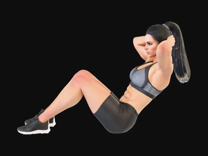 3D model for Fitness Girl