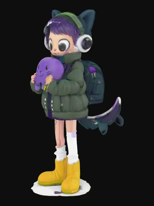 3D model for Shark-Tail Winter Hug