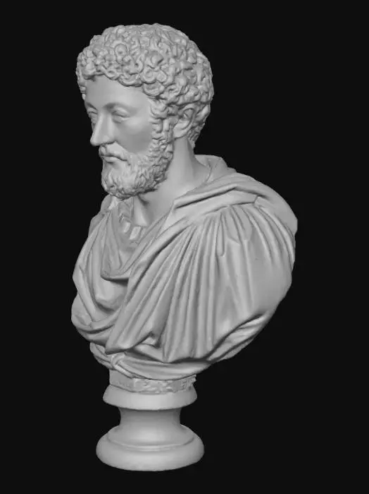 3D model for Marble Philosopher Bust