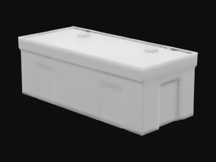 3D model for a simple military machine gun bunker fortification without environment, without guns, only bunker on the picture, on the white background, 3d art, high quality details, close doors and windows, accuracy edges