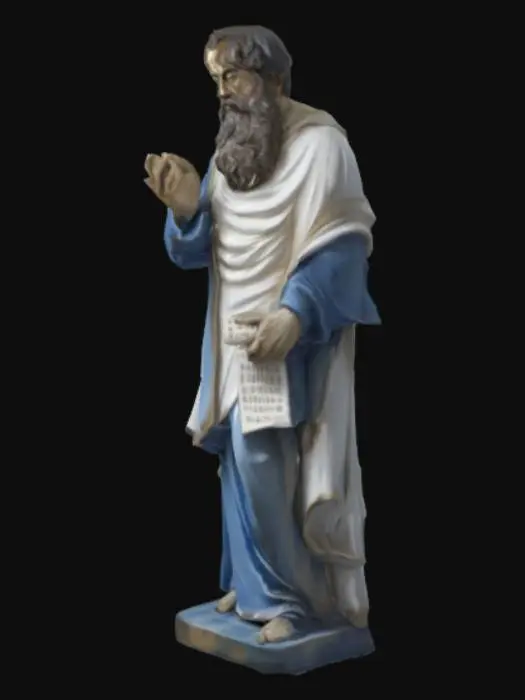 3D model for Saintly Figure in Blue and White Robe
