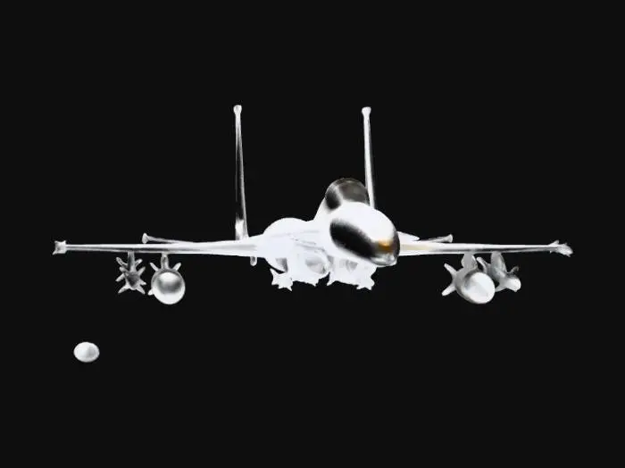 3D model for Fighter jet F15 