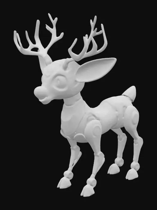 3D model for #ChristmasAdventure#, cyborg rudolph