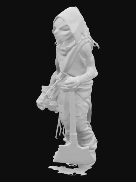 3D model for #game figure#, halloween horror gamer