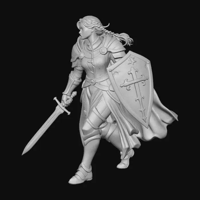 3D model for Crusader of the Azure Cross