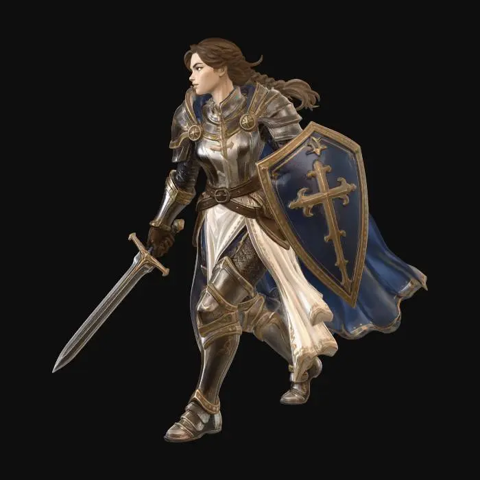 3D model for Crusader of the Azure Cross