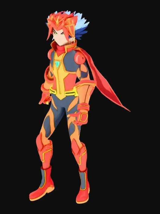 3D model for Fire Fusion Duelist