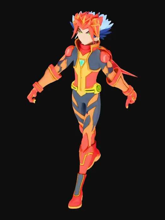 3D model for Fire Fusion Duelist