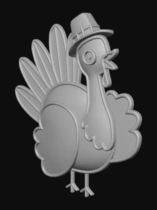 3D model for Neon Turkey, #Thanksgiving#