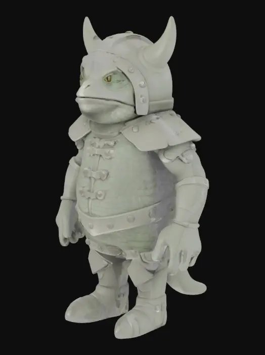 3D model for Viking Lizard Warrior