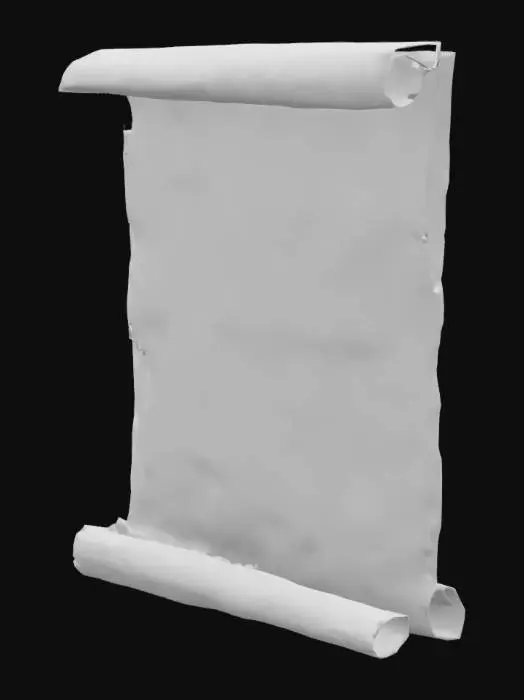 3D model for Ancient Scroll