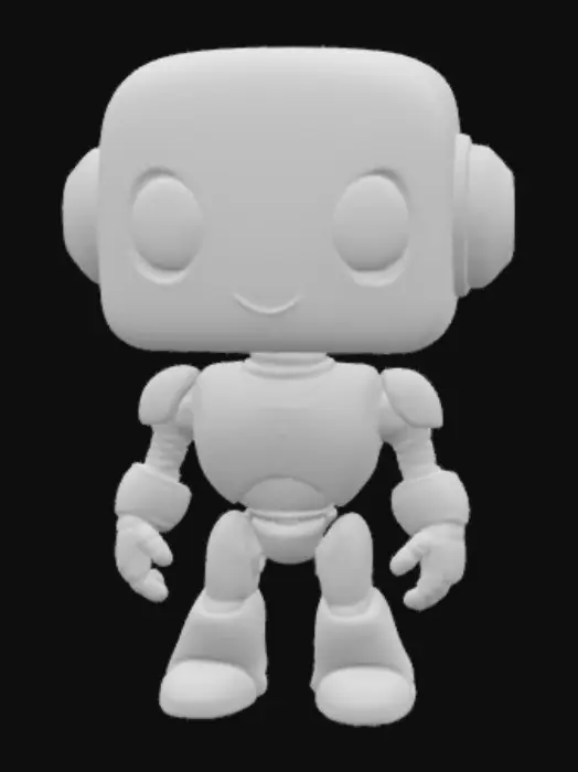 3D model for A small robot in Chibi style 
Inspired by waleee 
Cubic 
But modern
Polished 
Three js animation ready 