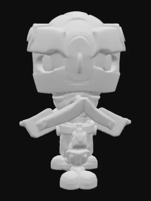 3D model for Kleiner ninja chibi Roboter 
Süß 
Bedrohlich
Modern
Cubic 