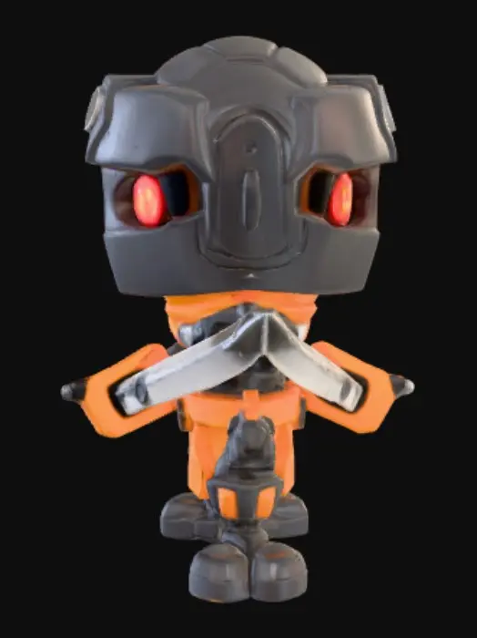3D model for Kleiner ninja chibi Roboter 
Süß 
Bedrohlich
Modern
Cubic 