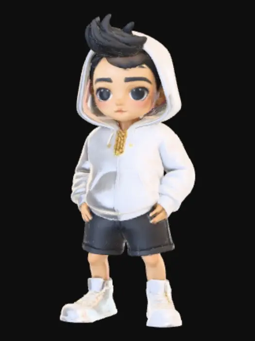 3D model for Gangster Chibi
Anime Style 
Modern
Trainings Anzug 
Sneaker 
Goldkette 
