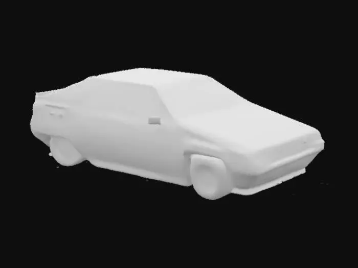 3D model for Red Classic Car