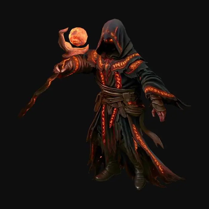 3D model for Fire_Mage