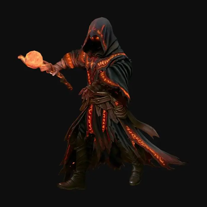 3D model for Fire_Mage