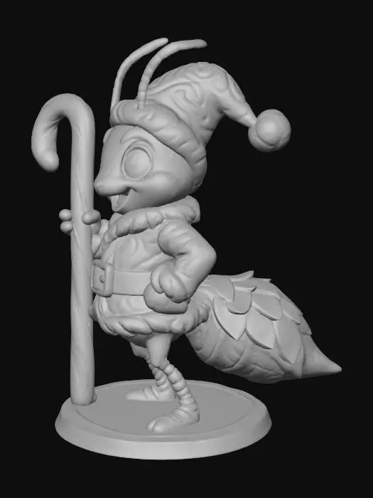 3D model for Candy Cane Bug