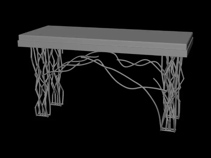 3D model for Entwined Gold Console