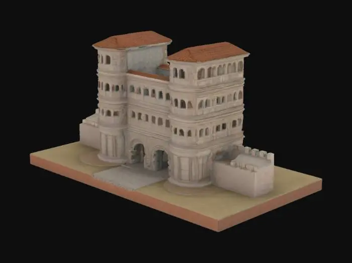 3D model for #arch#, Ancient City Gate, Porta Nigra