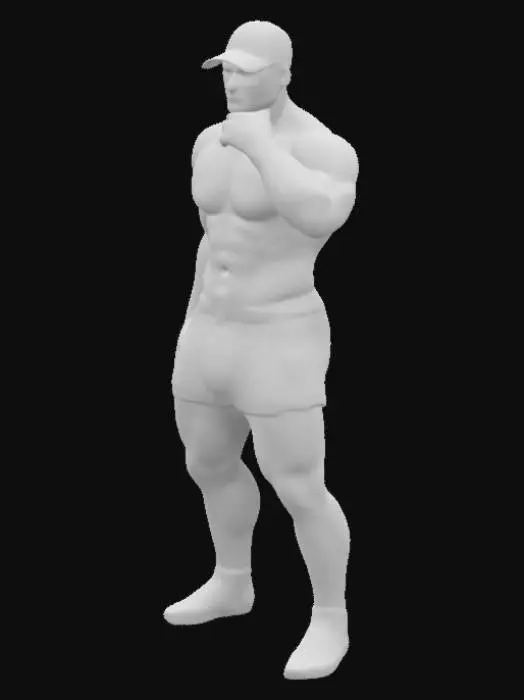 3D model for Mirror Selfie in White Boxers