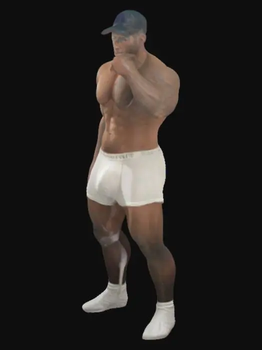 3D model for Mirror Selfie in White Boxers