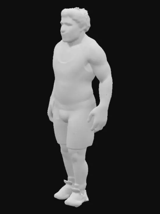 3D model for Wrestler in Blue Singlet