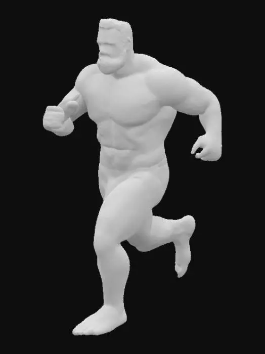 3D model for Runner in Blue Briefs