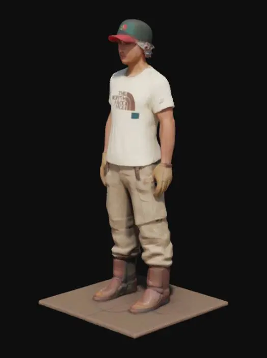 3D model for Character in Casual Outdoor Outfit