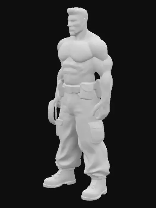 3D model for #realistic #cop&ganster #muscluar #tightuniform #arrest #barechest