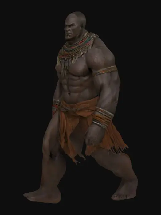 3D model for [Namibia] African Giant - Warrior Strength, #AroundTheWorld#,  