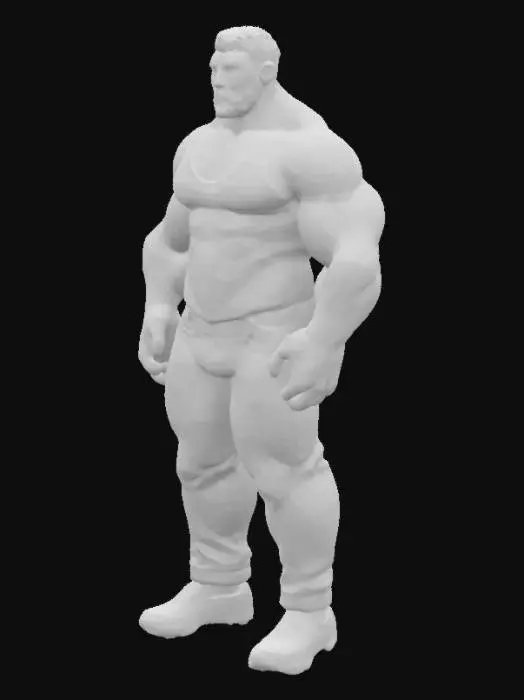 3D model for strong guy
