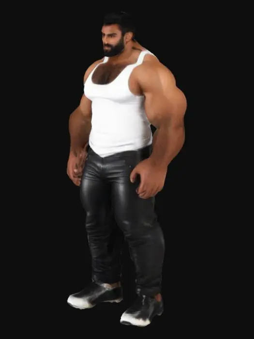 3D model for strong guy