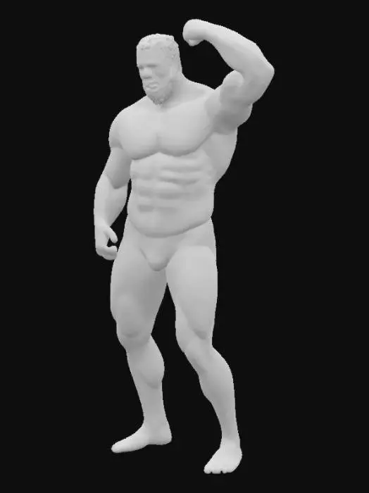 3D model for Strength in Blue