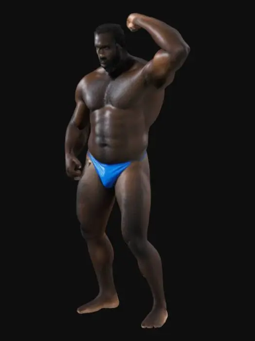 3D model for Strength in Blue
