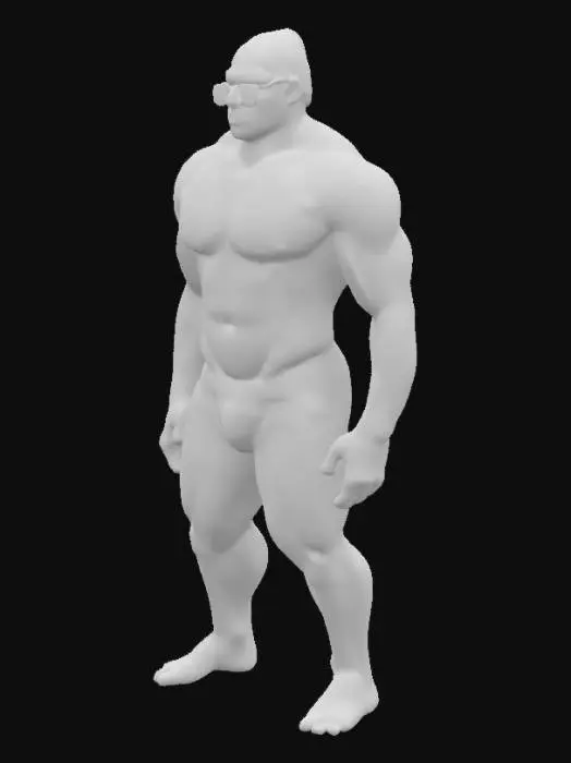 3D model for {
  "Object": "Muskulöser männlicher Schwimmer in Wettkampfausrüstung",
  "Material": "Haut, Latex (Badekappe), Kunststoff (Schwimmbrille), Spandex (Badehose)",
  "Shape/Form": "Athletischer Körperbau mit definierten Muskeln, normale Proportionen eines männlichen Erwachsenen",
  "Color Scheme": "Hautfarbe mit schwarzen oder navyblauen Akzenten (Badehose), silber oder blau (Brille), rote oder weiße Badekappe",
  "Texture Details": "Nasse Haut mit Glanzeffekt, glatte Badehose, glatte gummierte Badekappe, reflektierende Schwimmbrille",
  "Style": "Realistisch",
  "Environment/Use Context": "Stehend am Rand eines Schwimmbeckens oder direkt nach dem Schwimmen",
  "Reference Models": "Inspiriert von olympischen Schwimmern wie Michael Phelps oder Caeleb Dressel"
}