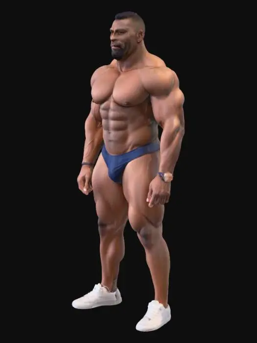 3D model for Bodybuilder Showcase
