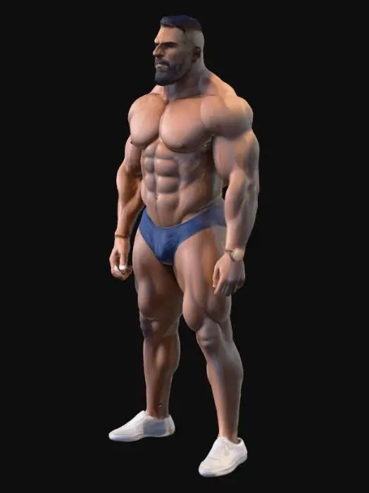 3D model for Bodybuilder Showcase