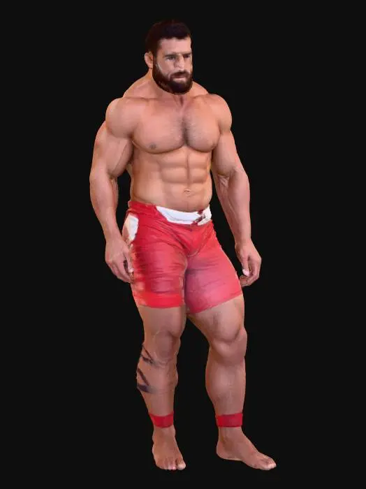 3D model for Wrestler at Rio 2016