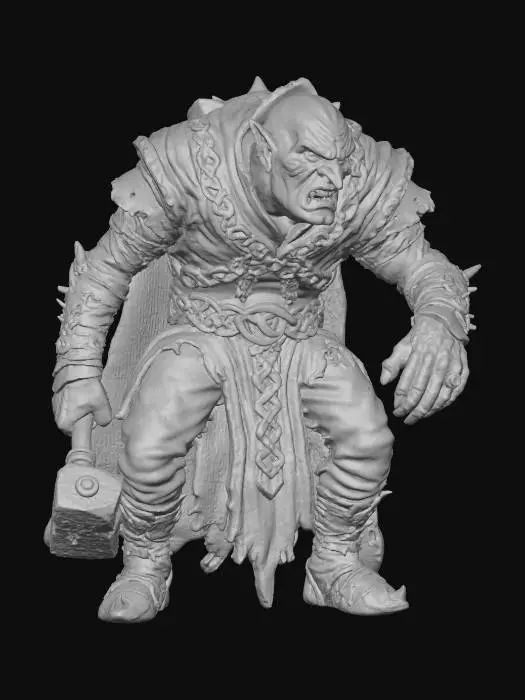 3D model for Alberich - Figur aus der Oper Rheingold
Nibelung und Diener der Erde. Er flucht der Liebe, raubt das Gold und schmiedet den Ring, belegt ihn mit einem Fluch.
Gedrungen, missgestaltet, in dunklen, schweren Kostümen. Wirkt neidisch, gierig und grausam.