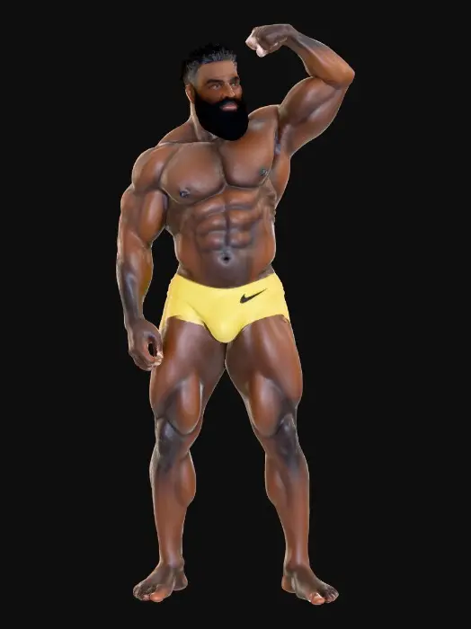 3D model for Bodybuilder Pose