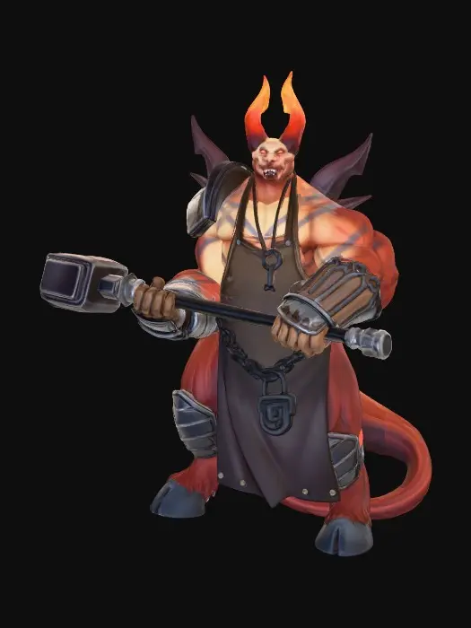 3D model for Infernal Blacksmith