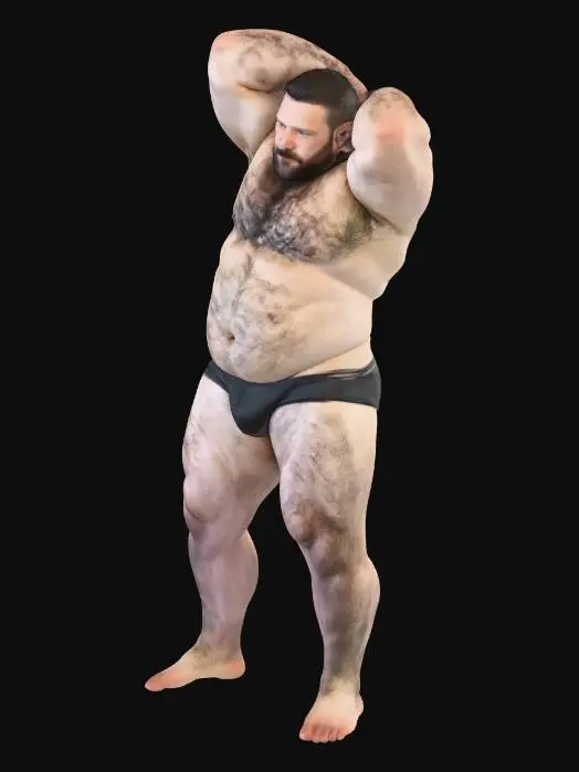 3D model for hot bear