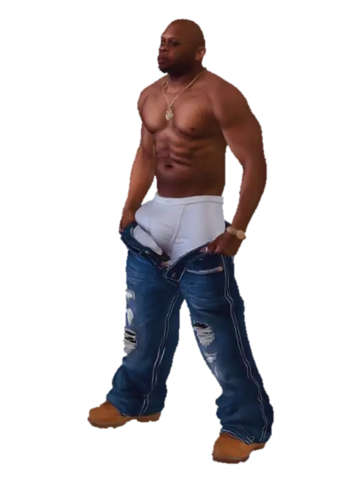 Strength in Denim - Brawler 3D model, vytvořený pomocí AI
