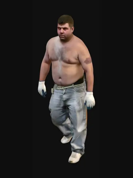 3D model for Dusty Construction Worker