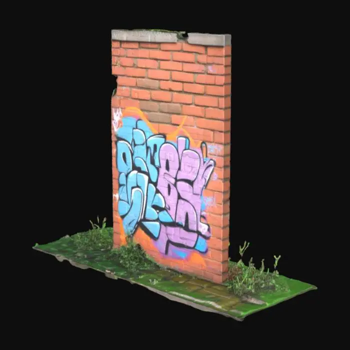 3D model for a brick wall
