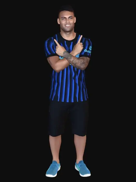 3D model for Lautaro Martinez Crossed Arms Portrait