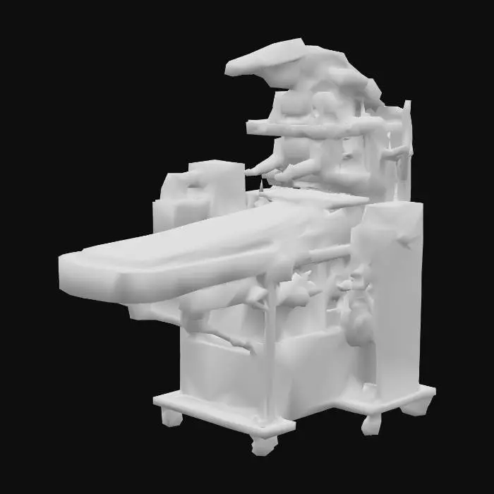 3D model for Stylized recycler machine with conveyer belt game asset